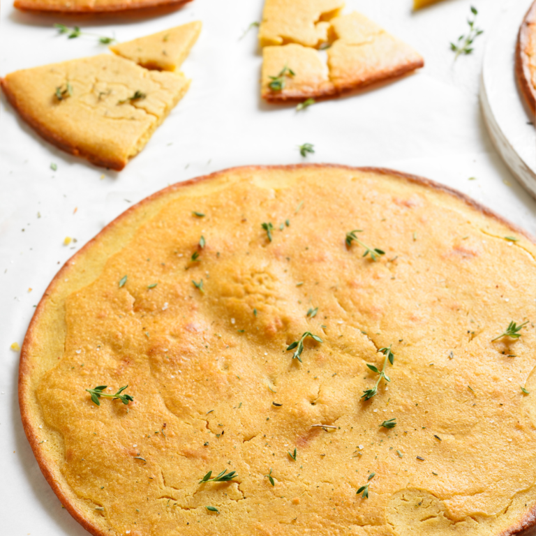 One Ingredient Socca (Chickpea Flatbread)