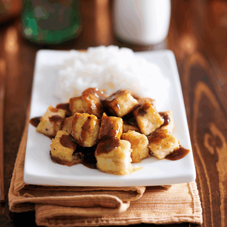 Crispy Pan-Fried Tofu Cubes